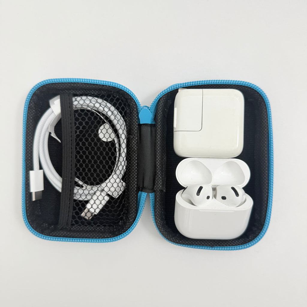 Cord Organizer Case Blue Floral