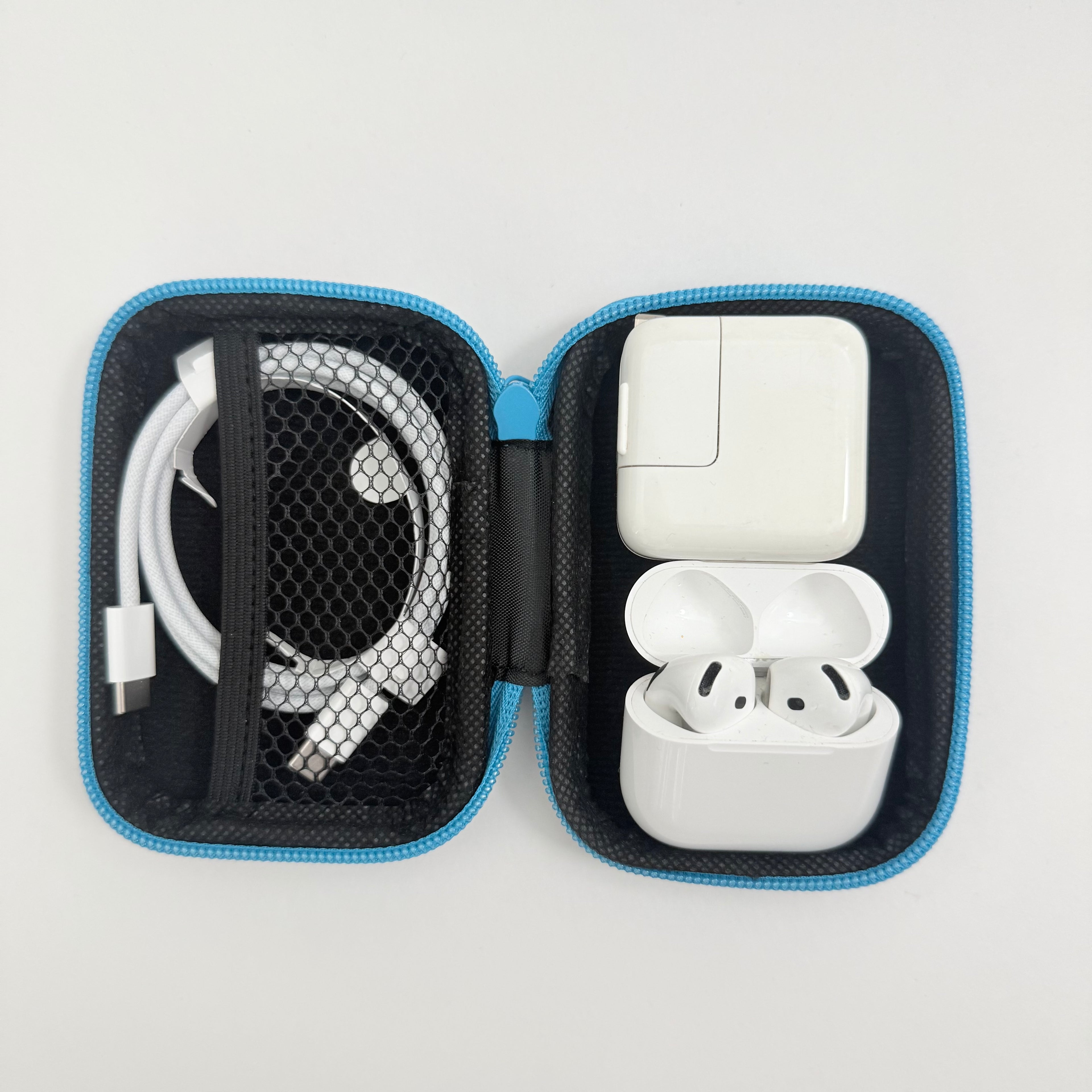 Cord Organizer Case Blue Floral